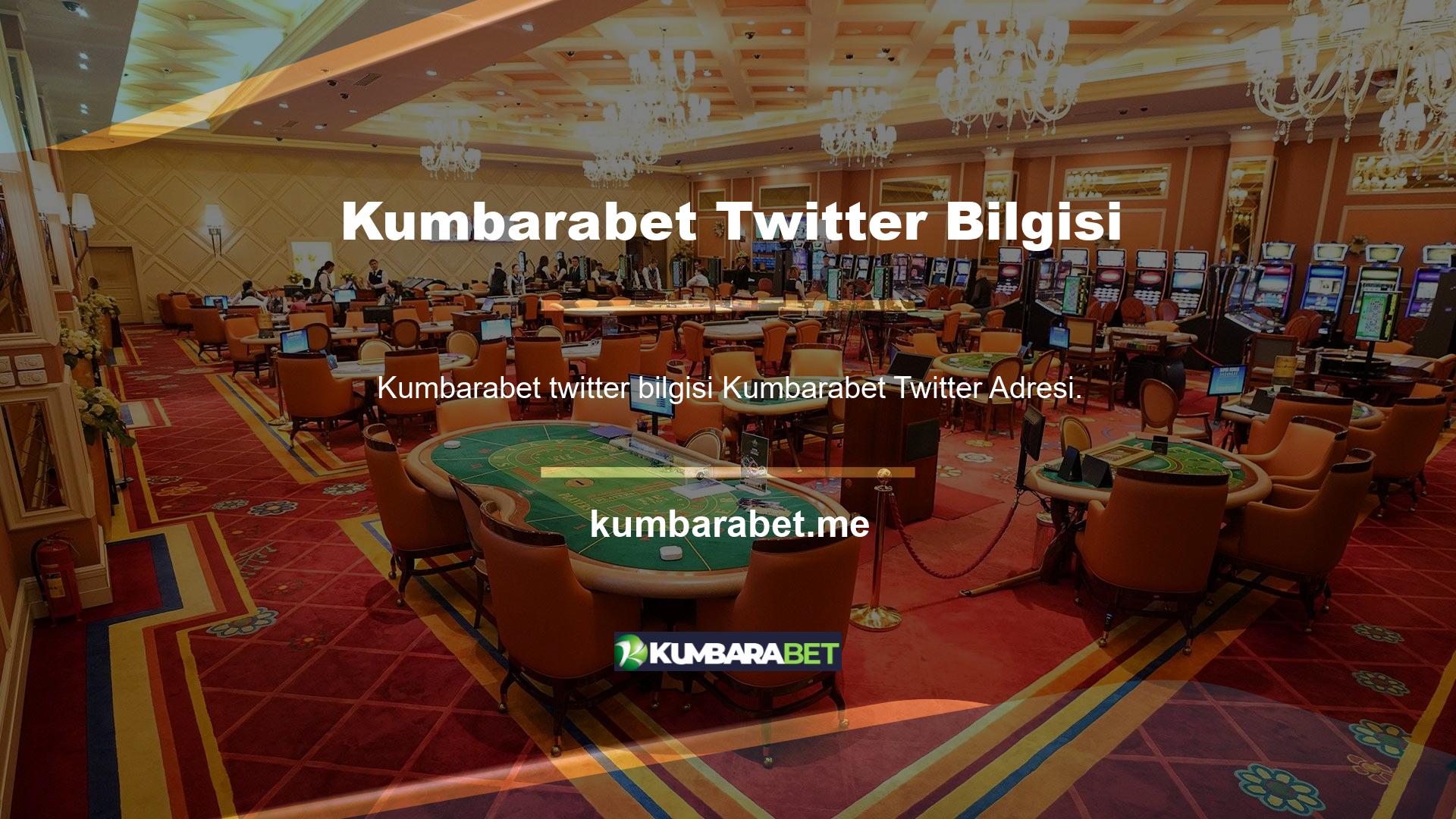 Canlı bahis ofisi hakkında en son haberleri almak istediğinizde, özellikle en son güncellenmiş bonus kataloğu hakkında bilgilere erişmek istiyorsanız, Kumbarabet Twitter uygulamasını anında etkinleştirin